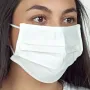 3-lagige gezichtsmaskers drielaags / licht crèmekleurig - eierschaalkleurig